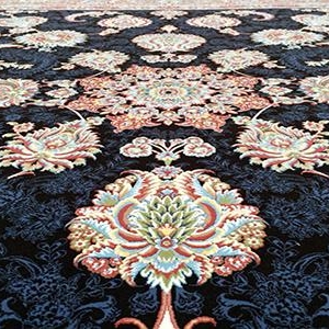 Features of embossed floral rugs